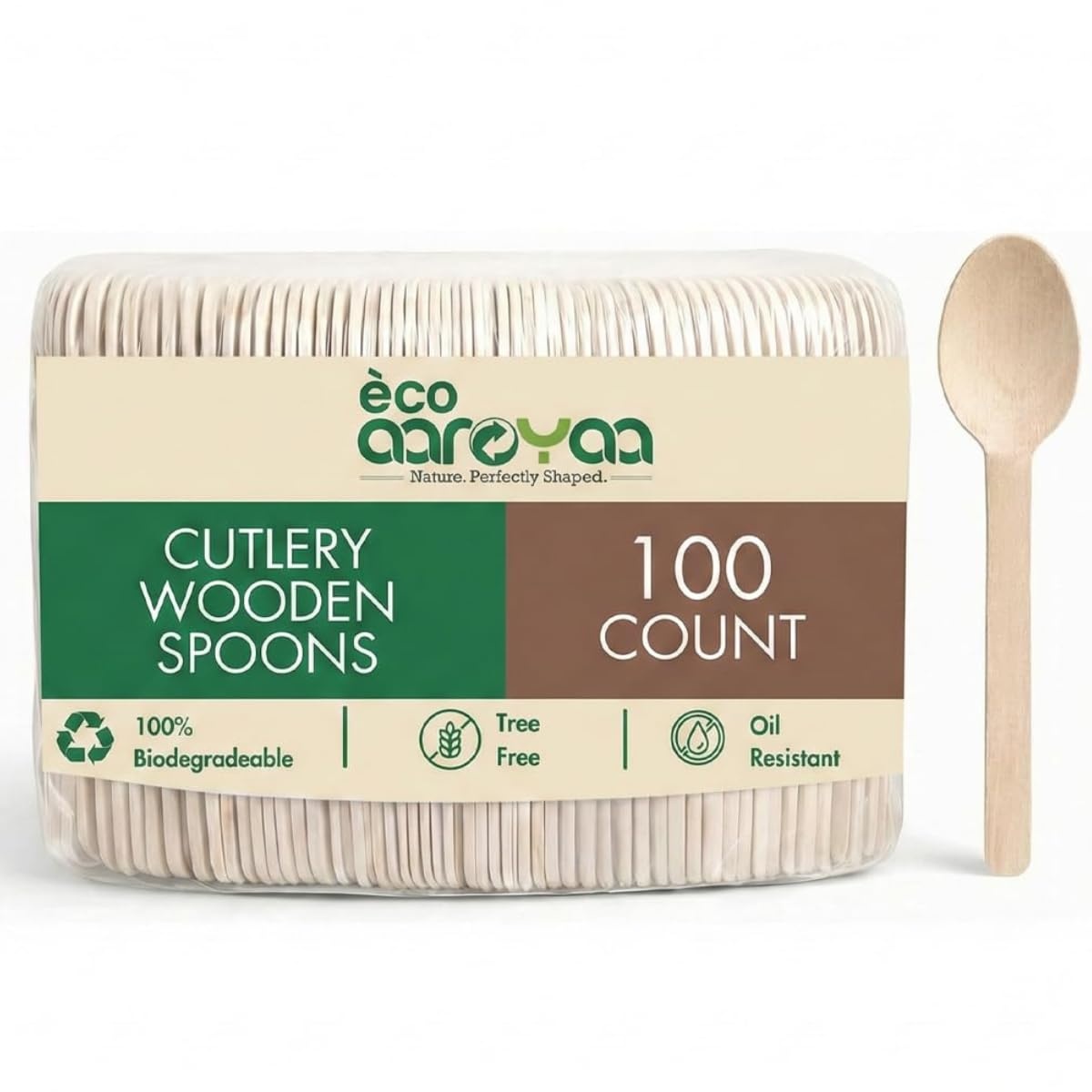 Disposable Wooden Spoons & Fork set